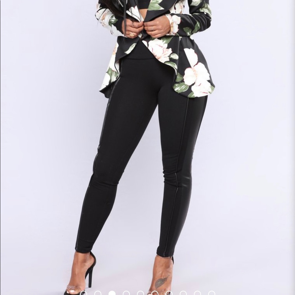 Faux leather leggings